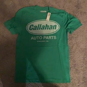 Callahan Auto Parts Green shirt
